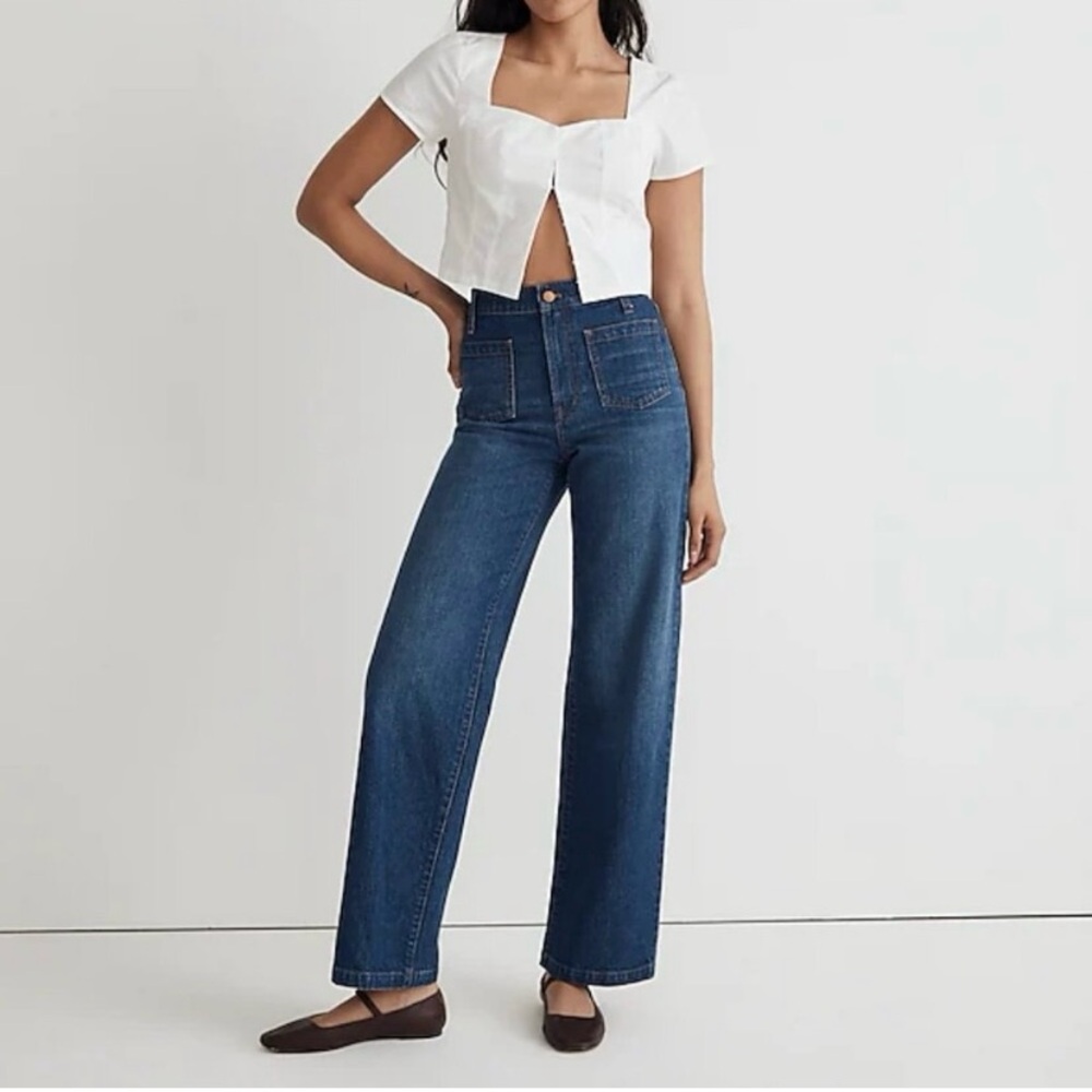 Madewell The Perfect Vintage Wide-Leg Jean in Caronia Wash